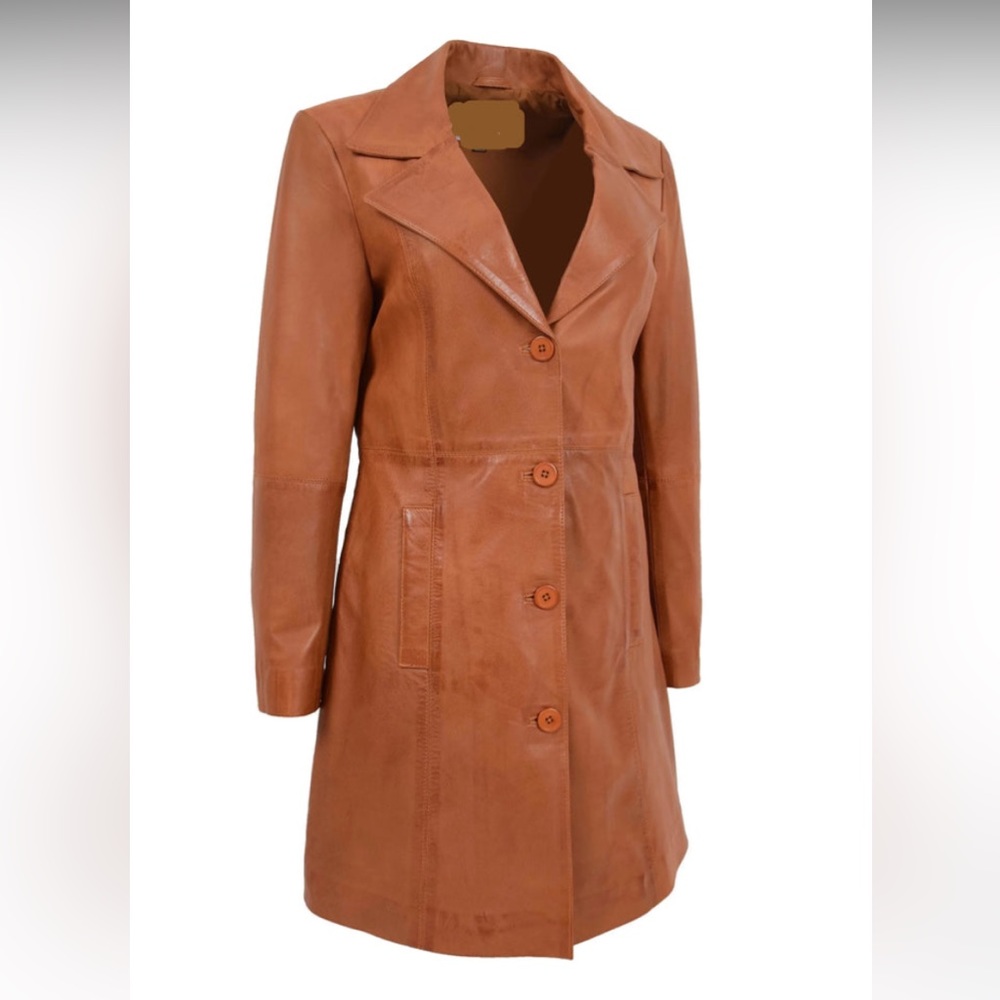 DANIER Leather trench coat MADE IN CANADA
